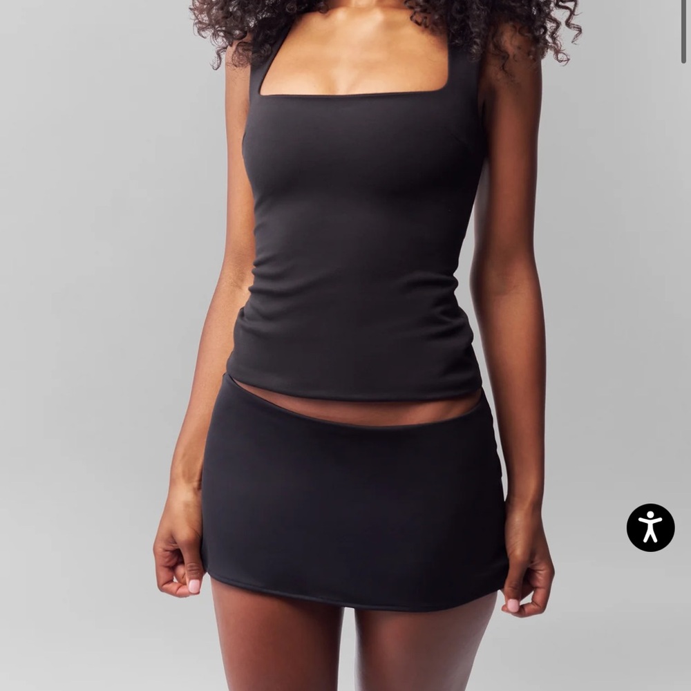 Danielle Guizio Black Mini Skirt